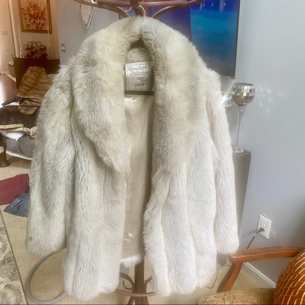 Vintage 60s Russel Taylor Faux Fur Gray Coat